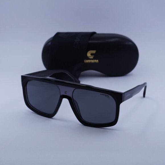 CARRERA 1061/S 008A M9 Square Sunglasses - Black/Grey Polarized - Picture 1 of 11